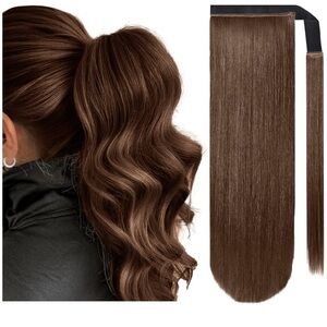 NIP Synthetic Ponytail Extension, 24 Inch Brown